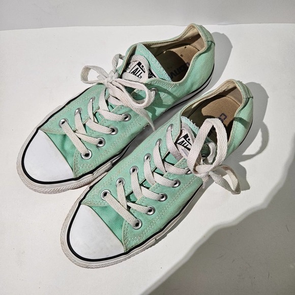 Converse All‎ Star Classic Low Top Sneakers Women's 8 Men's 6 Mint Green - Picture 2 of 8